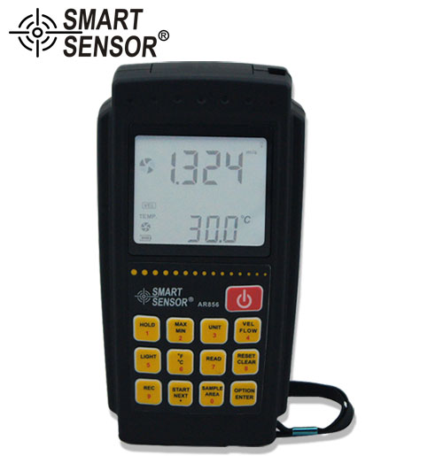 ?，?AR856 數(shù)字風(fēng)速計(jì) 分體式風(fēng)量儀風(fēng)速儀風(fēng)速計(jì)測風(fēng)儀可連電腦
